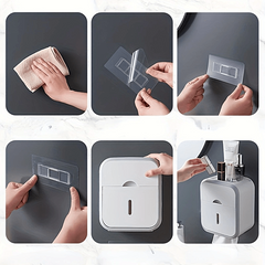 Wall Mounted Tissue Holder Toilet Paper Box Bathroom Accessories