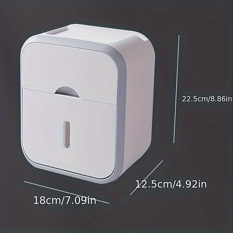 Wall Mounted Tissue Holder Toilet Paper Box Bathroom Accessories