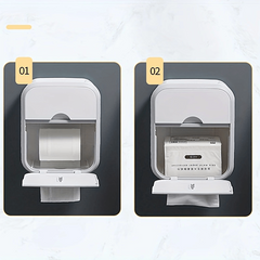 Wall Mounted Tissue Holder Toilet Paper Box Bathroom Accessories