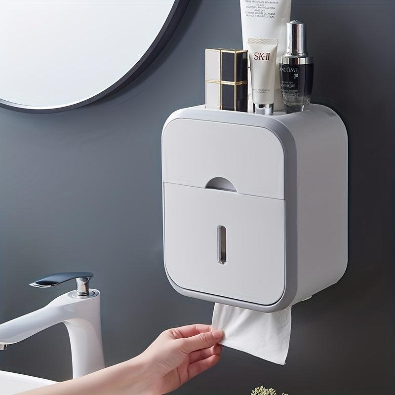 Wall Mounted Tissue Holder Toilet Paper Box Bathroom Accessories