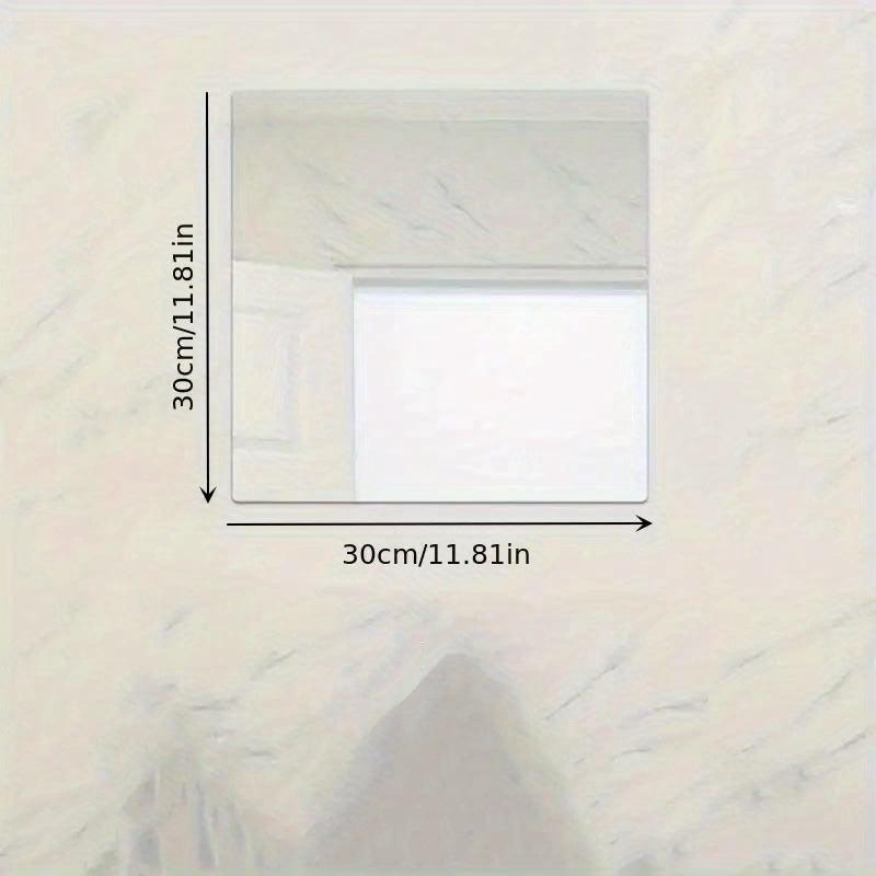 Frameless Acrylic Adhesive Makeup Mirror, Ideal for Bathroom or Door Back