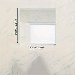 Frameless Acrylic Adhesive Makeup Mirror, Ideal for Bathroom or Door Back
