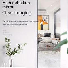 Frameless Acrylic Adhesive Makeup Mirror, Ideal for Bathroom or Door Back