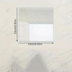 Frameless Acrylic Adhesive Makeup Mirror, Ideal for Bathroom or Door Back