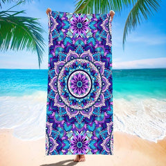 Boho Style Microfiber Beach Towel Quick Dry Absorbent