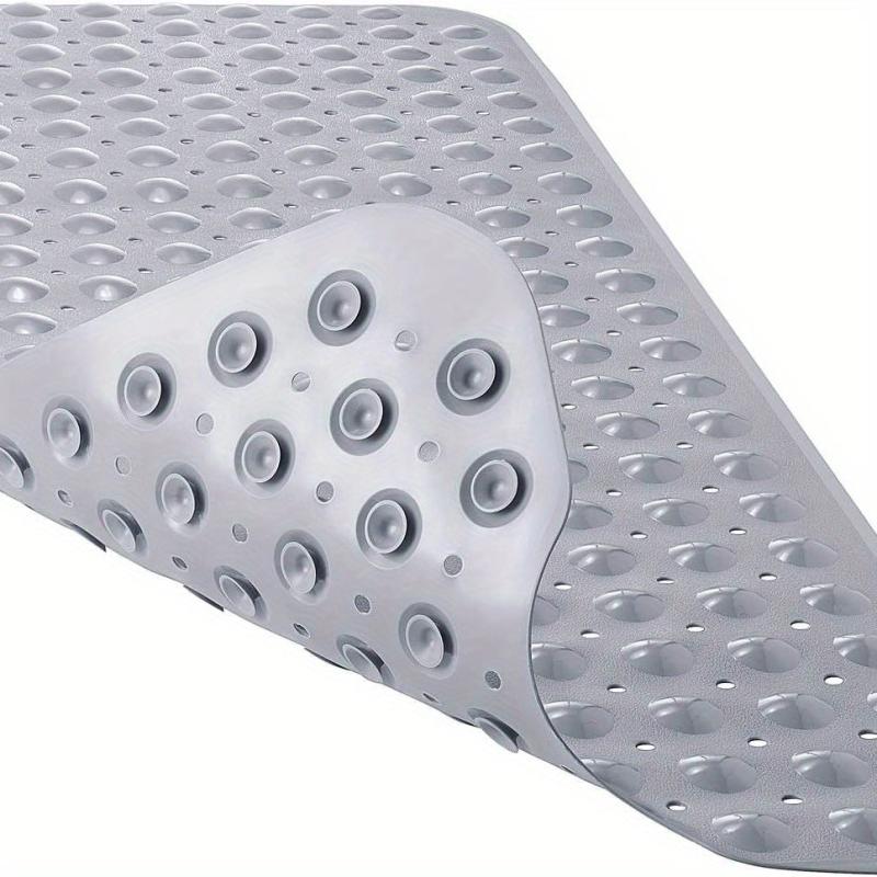 Anti-slip Shower Stall Mat Bathtub Mats with Drain Holes and Suction Cup