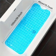 Anti-slip Shower Stall Mat Bathtub Mats with Drain Holes and Suction Cup