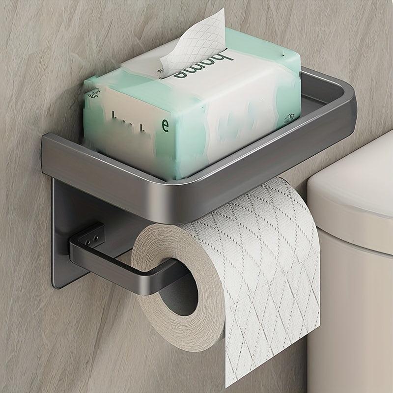 Wall Mounted Toilet Tissue Holder Shelf for Bathroom