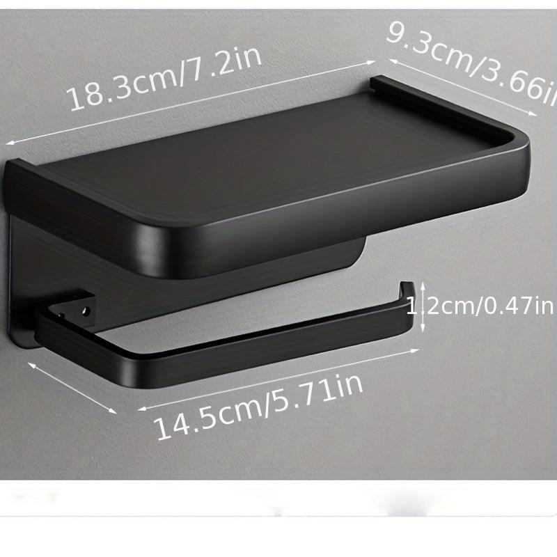 Wall Mounted Toilet Tissue Holder Shelf for Bathroom