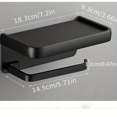 Wall Mounted Toilet Tissue Holder Shelf for Bathroom