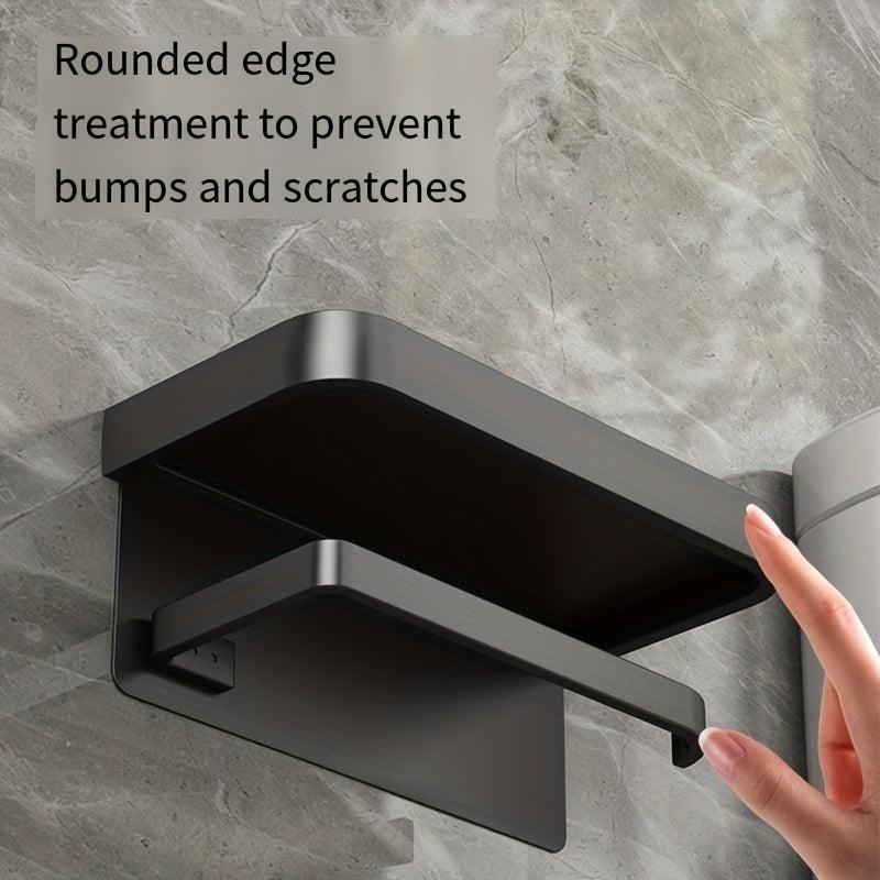 Wall Mounted Toilet Tissue Holder Shelf for Bathroom