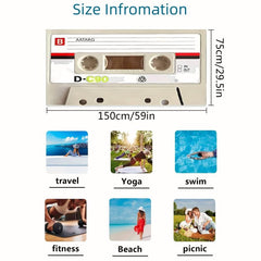 Radio Pattern XL Beach Towel Lightweight Quick Dry Water Absorbent 59 x29