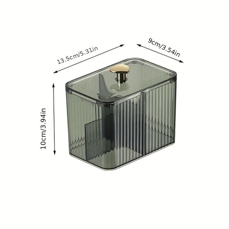 Cotton Swab Storage Box With Lid Bathroom Supplies