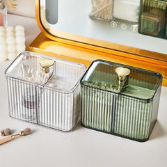 Cotton Swab Storage Box With Lid Bathroom Supplies