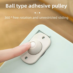 4pcs Small Tools Paper Basket Mobile Pulley Storage Box