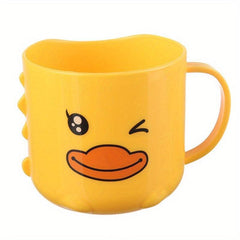 Cartoon Children's Mouthwash Cup with Handle - Thickened Plastic