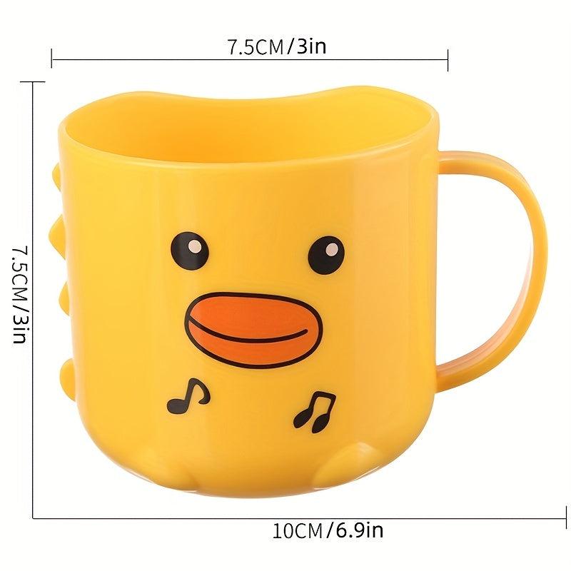 Cartoon Children's Mouthwash Cup with Handle - Thickened Plastic
