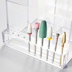 Nail Polisher Storage Rack with Bit Organizer
