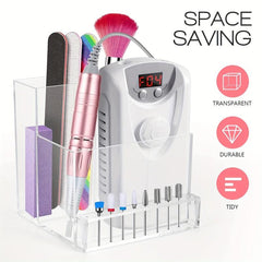 Nail Polisher Storage Rack with Bit Organizer