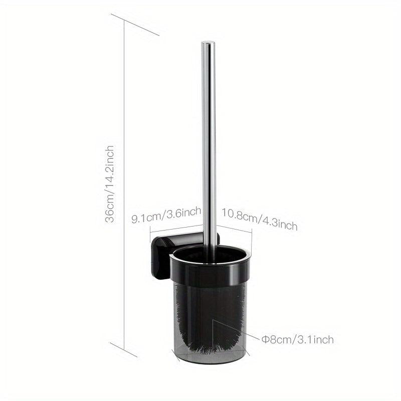 Stainless Steel Handle Toilet Brush Wall Mounted Toilet Brush With Holder