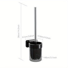 Stainless Steel Handle Toilet Brush Wall Mounted Toilet Brush With Holder
