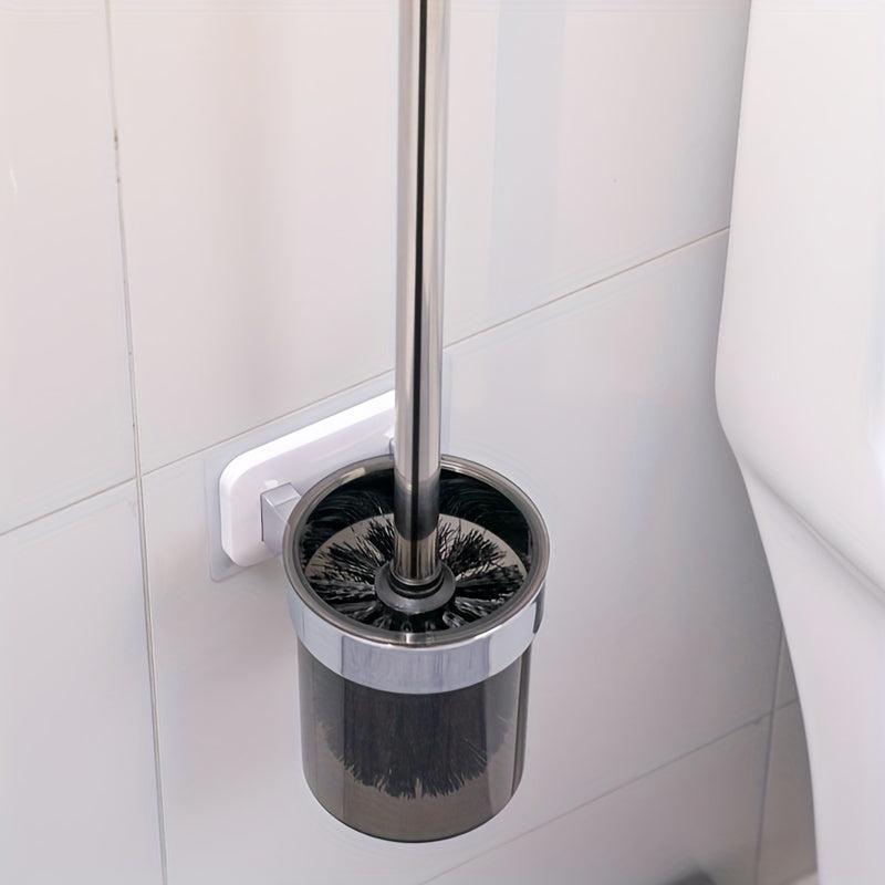 Stainless Steel Handle Toilet Brush Wall Mounted Toilet Brush With Holder
