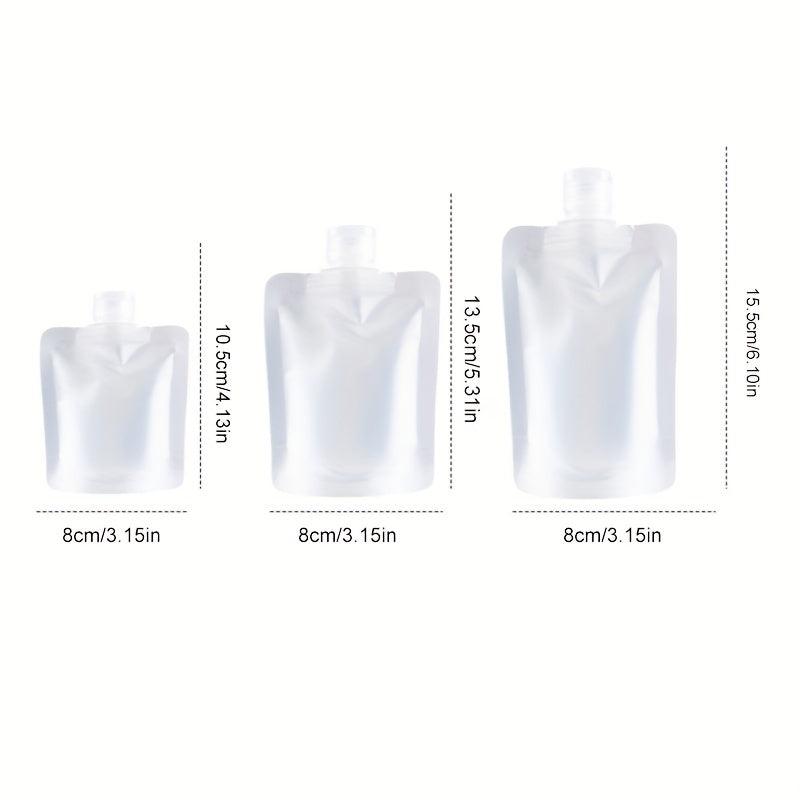 3pcs Portable Travel Makeup Packing Bag Leak Proof Refillable Dispenser