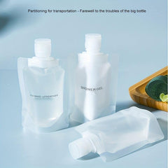 3pcs Portable Travel Makeup Packing Bag Leak Proof Refillable Dispenser