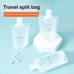 3pcs Portable Travel Makeup Packing Bag Leak Proof Refillable Dispenser