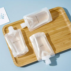 3pcs Portable Travel Makeup Packing Bag Leak Proof Refillable Dispenser