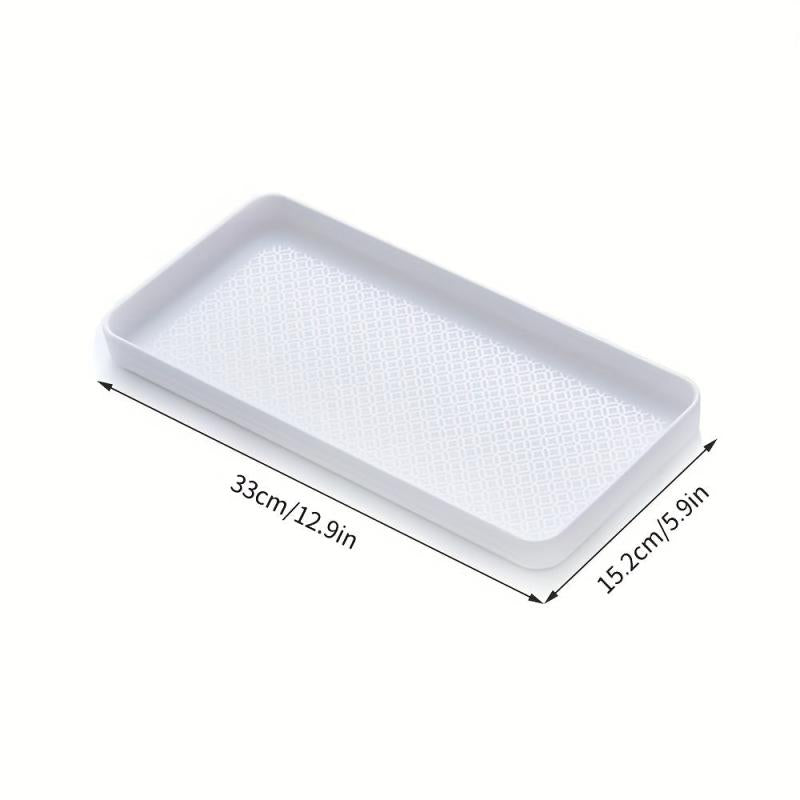 Rectangular Bathroom Storage Tray Vanity Towel Soap Perfume Makeup Organizer