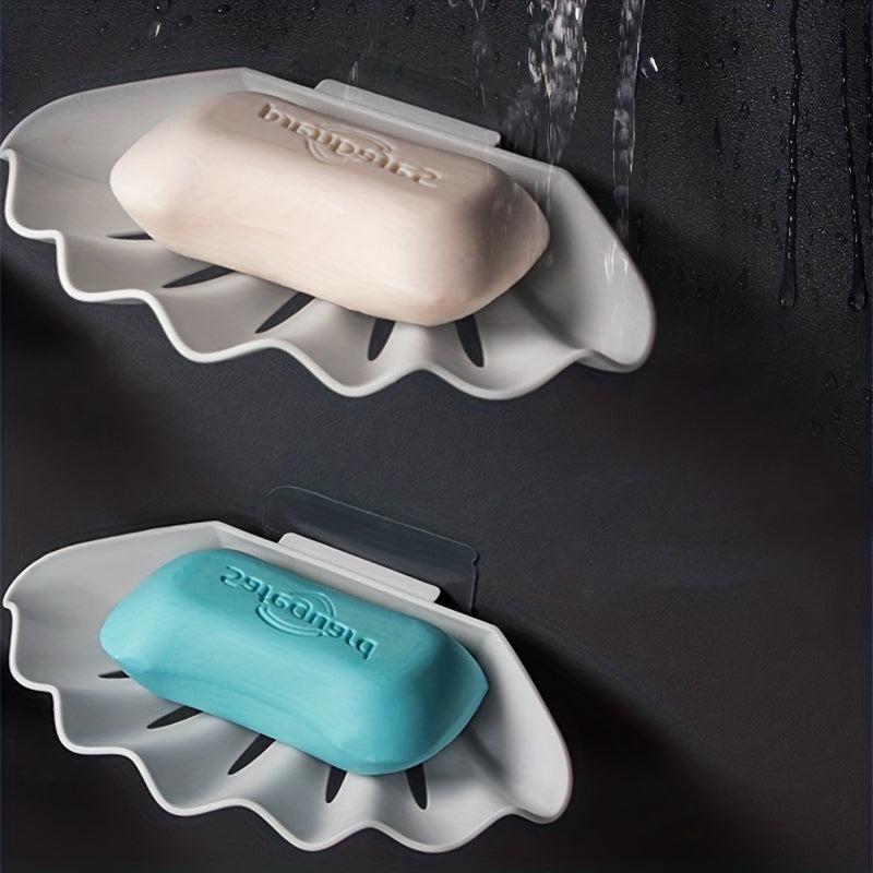 Shell Soap Box Punching Self Drain Soap Case Bathroom Toilet Soap Rack