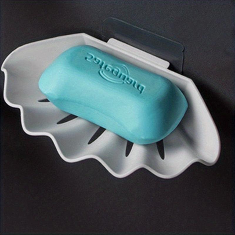 Shell Soap Box Punching Self Drain Soap Case Bathroom Toilet Soap Rack