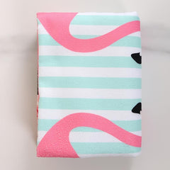 Microfiber Flower & Flamingo Pattern Swim Beach Towel 25x59