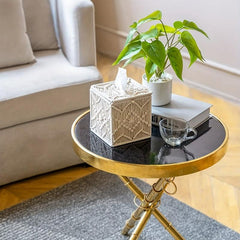Boho Tissue Box Cover Square Holder Organizer for Home Decor