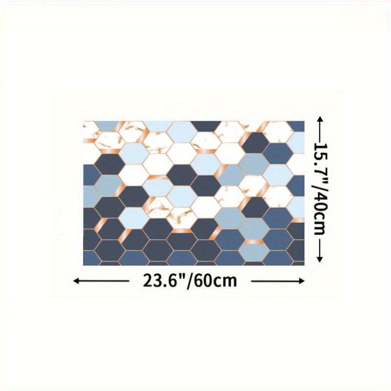 Rubber Floor Mat Scale Armour Pattern High Elastic Non-slip Area Rug