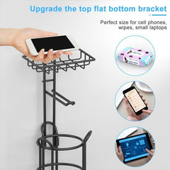 Toilet Paper Holder Stainless Steel with Storage Shelf