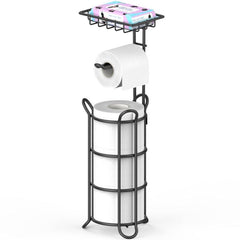 Toilet Paper Holder Stainless Steel with Storage Shelf