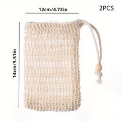 Natural Sisal Exfoliating Soap Bag for Shower