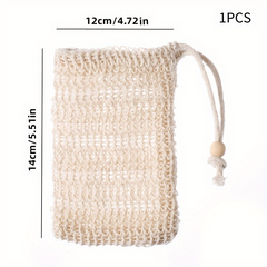 Natural Sisal Exfoliating Soap Bag for Shower