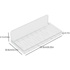 Transparent Wall Storage Box Floating Bathroom Shelf Organizer
