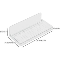 Transparent Wall Storage Box Floating Bathroom Shelf Organizer