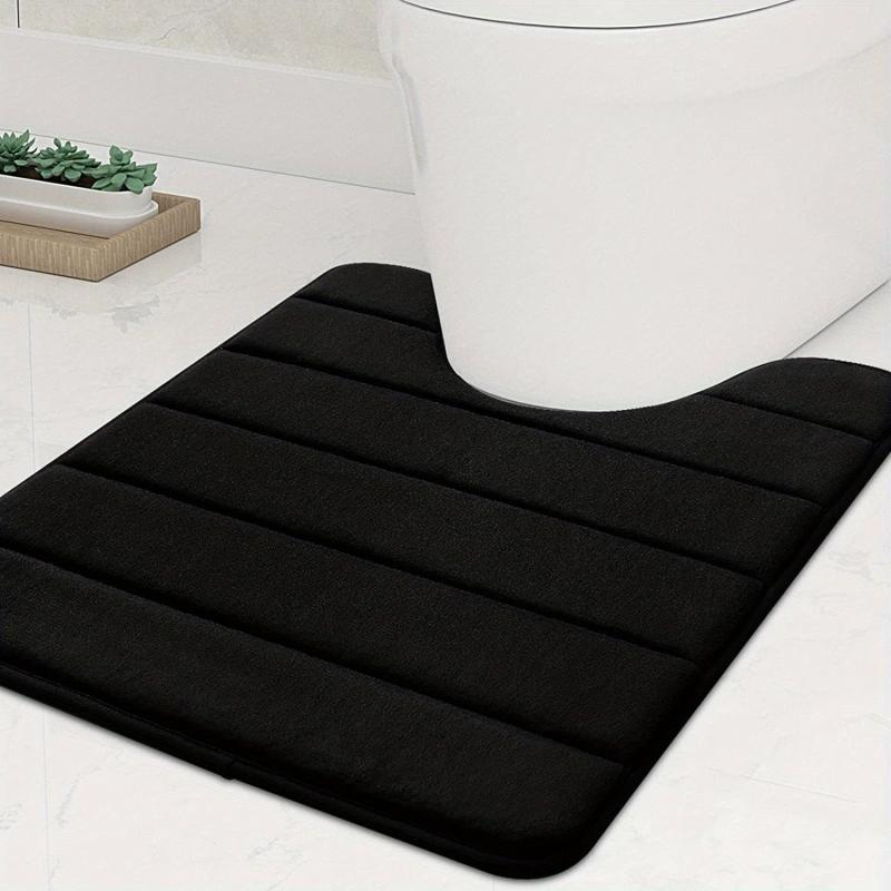 Memory Sponge U Shaped Toilet Mat Anti slip Water Absorption