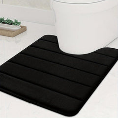 Memory Sponge U Shaped Toilet Mat Anti slip Water Absorption