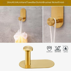 4pcs Bathroom Hardware Set Stainless Steel Towel Rack Kit