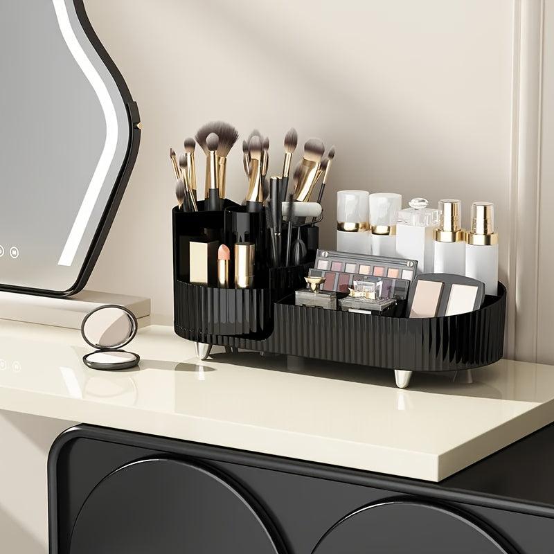 Desktop Rotating Pen Holder Large Capacity Plastic Storage