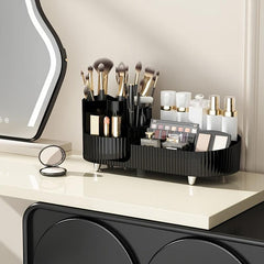 Desktop Rotating Pen Holder Large Capacity Plastic Storage