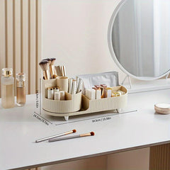 Desktop Rotating Pen Holder Large Capacity Plastic Storage