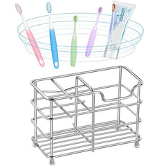 Stainless Steel Bathroom Shelf Toothbrush Holder