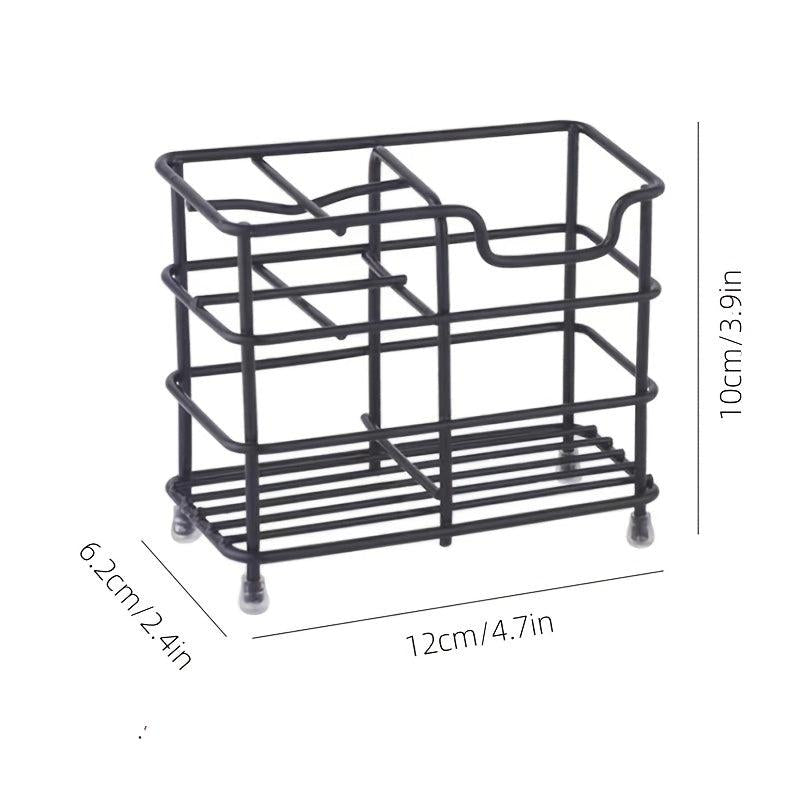 Stainless Steel Bathroom Shelf Toothbrush Holder